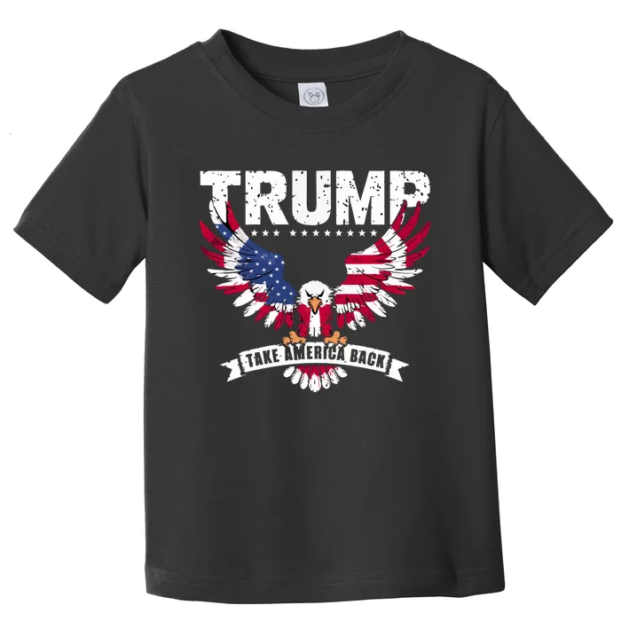 Trump 2024 Take America Back Graphic Toddler T-Shirt