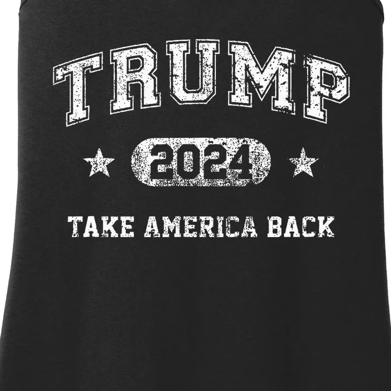 Trump 2024 Take America Back Ladies Essential Tank