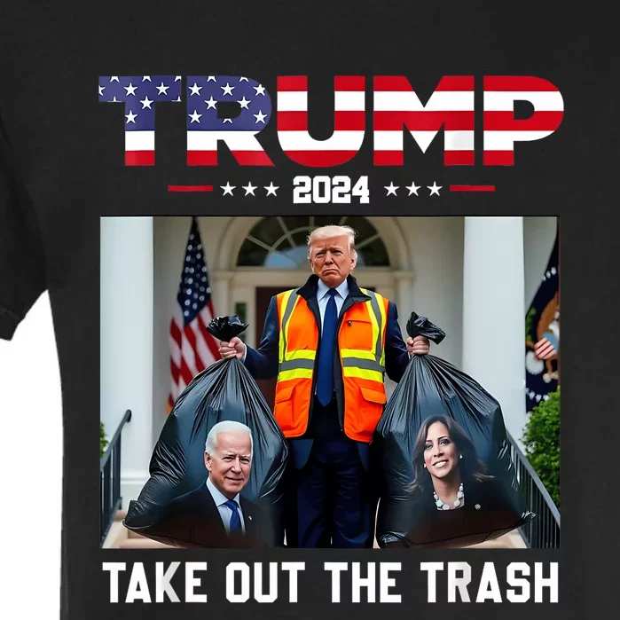 Trump 2024 Take Out The Trash Funny Trump Garbage Man Garment-Dyed Heavyweight T-Shirt