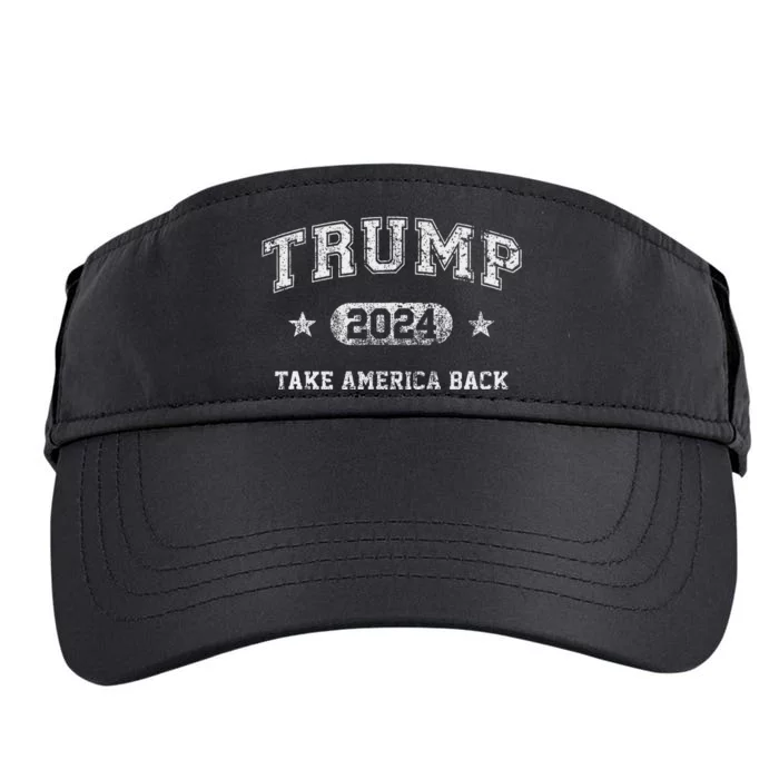 Trump 2024 Take America Back Adult Drive Performance Visor