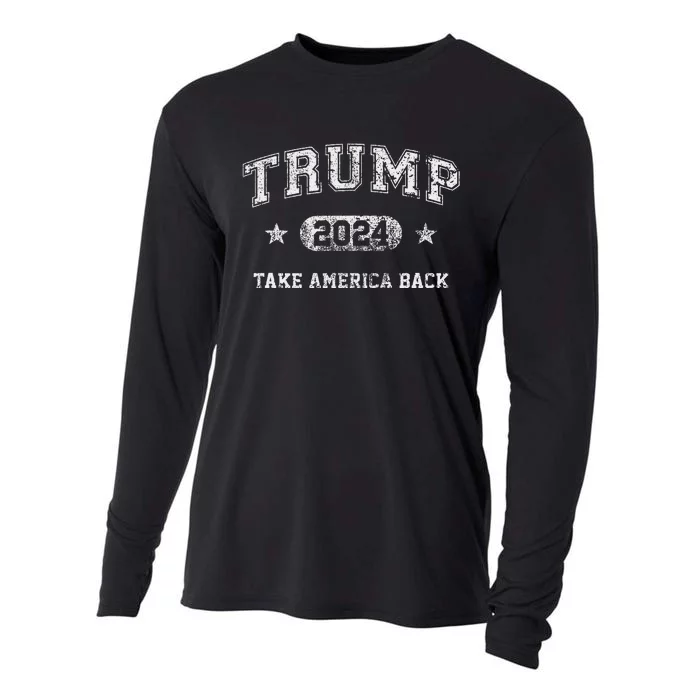 Trump 2024 Take America Back Cooling Performance Long Sleeve Crew