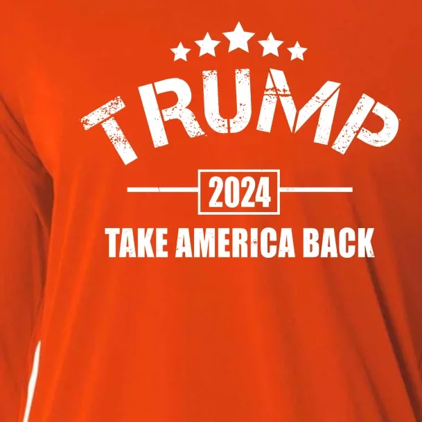 Trump 2024 Take America Back Election Cooling Performance Long Sleeve Crew