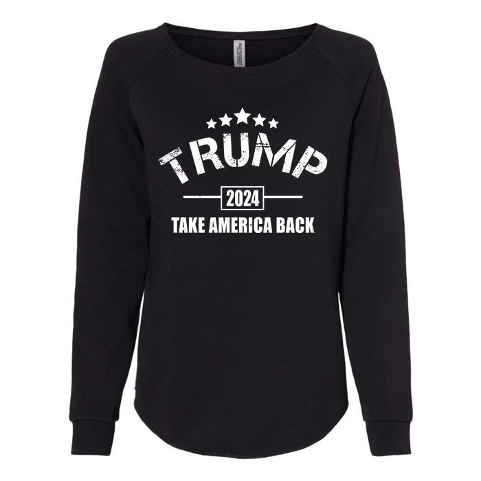 Trump 2024 Take America Back Election Womens California Wash Sweatshirt