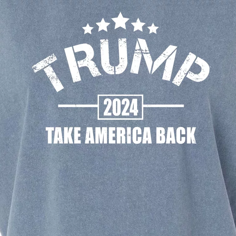 Trump 2024 Take America Back Election Garment-Dyed Women's Muscle Tee