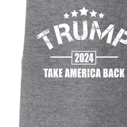 Trump 2024 Take America Back Election Doggie 3-End Fleece Hoodie