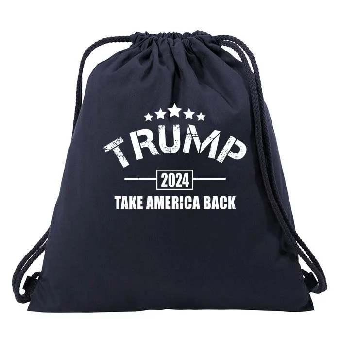 Trump 2024 Take America Back Election Drawstring Bag