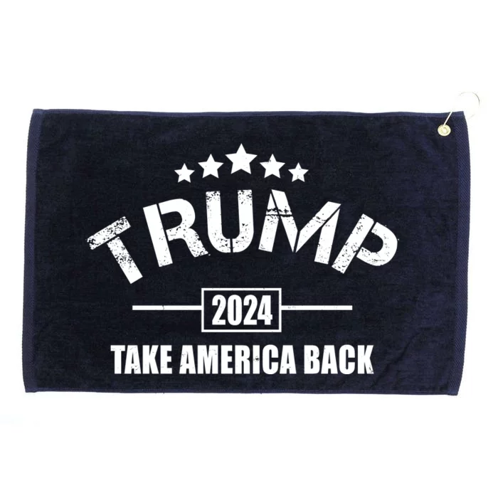 Trump 2024 Take America Back Election Grommeted Golf Towel