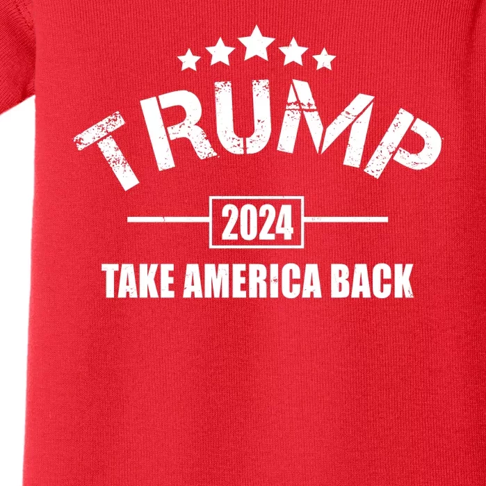 Trump 2024 Take America Back Election Baby Bodysuit