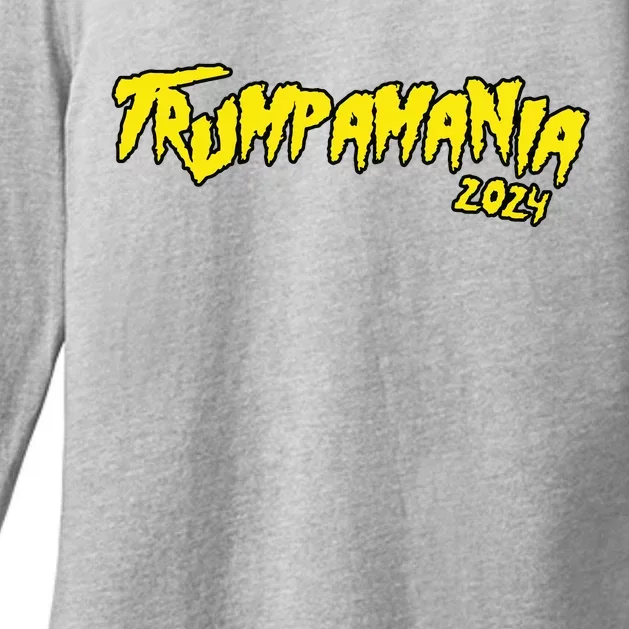 Trumpamania 2024 Womens CVC Long Sleeve Shirt