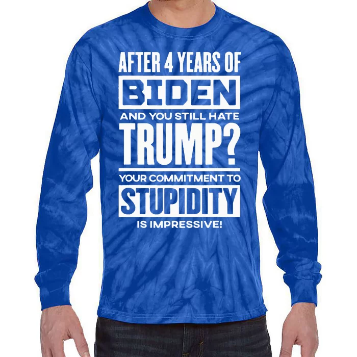 Trump 2024 Tie-Dye Long Sleeve Shirt