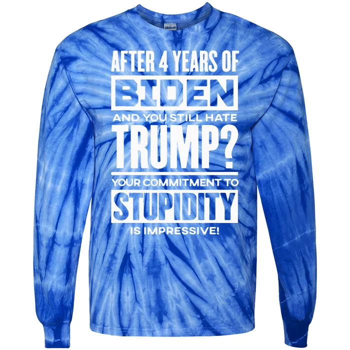 Trump 2024 Tie-Dye Long Sleeve Shirt