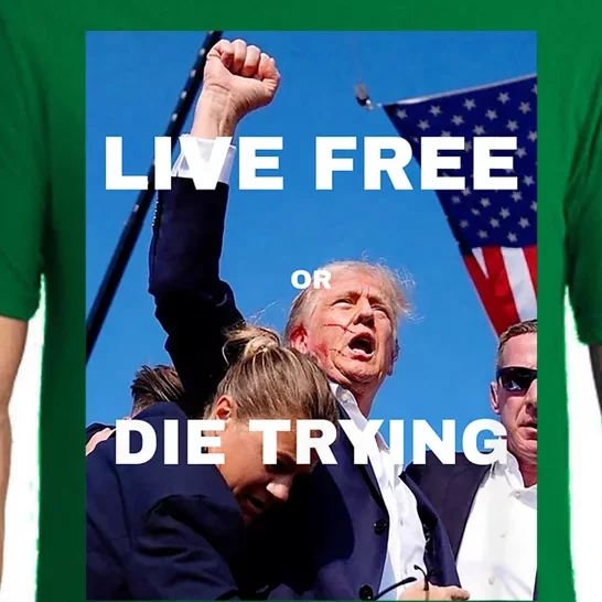 Trump 2024 Trump Live Free Or Die Trying Pajama Set