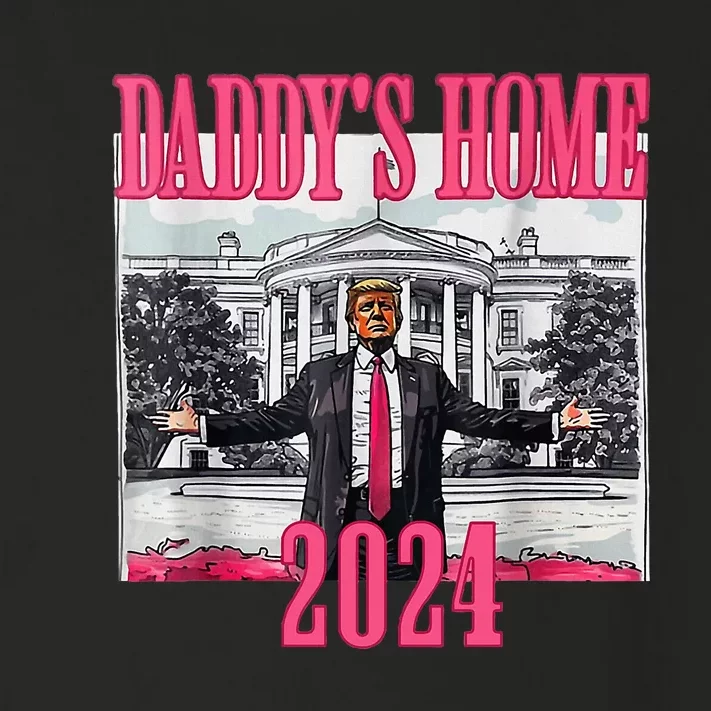 Trump 2024 Take America Back Daddys Home Trump 2024 Toddler Long Sleeve Shirt