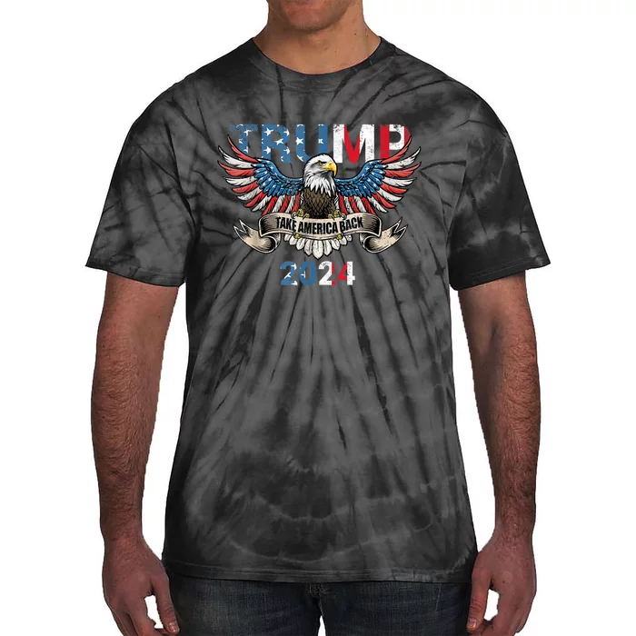 Trump 2024 Take America Back Tie-Dye T-Shirt