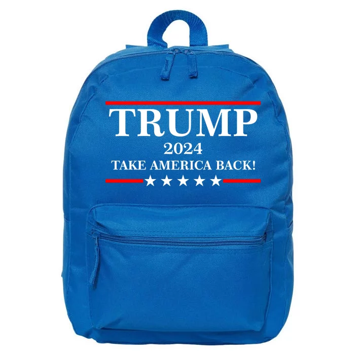 Trump 2024 Take America Back USA President Vote 16 in Basic Backpack