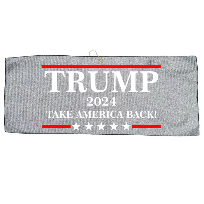 Trump 2024 Take America Back USA President Vote Large Microfiber Waffle Golf Towel