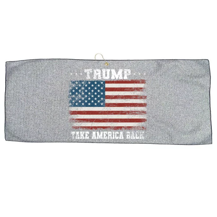 Trump 2024 Take America Back Election The Return Gift Large Microfiber Waffle Golf Towel