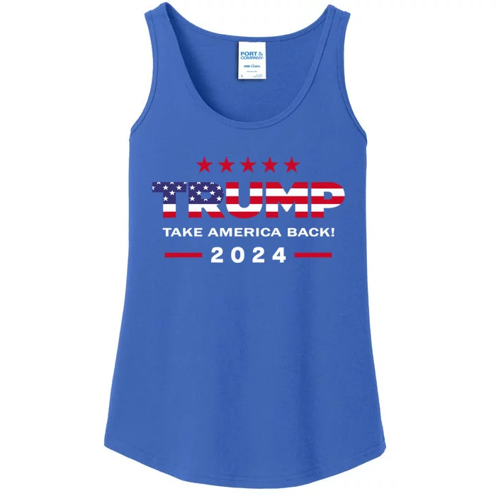 Trump 2024 Take America Back The Return Meaningful Gift Ladies Essential Tank