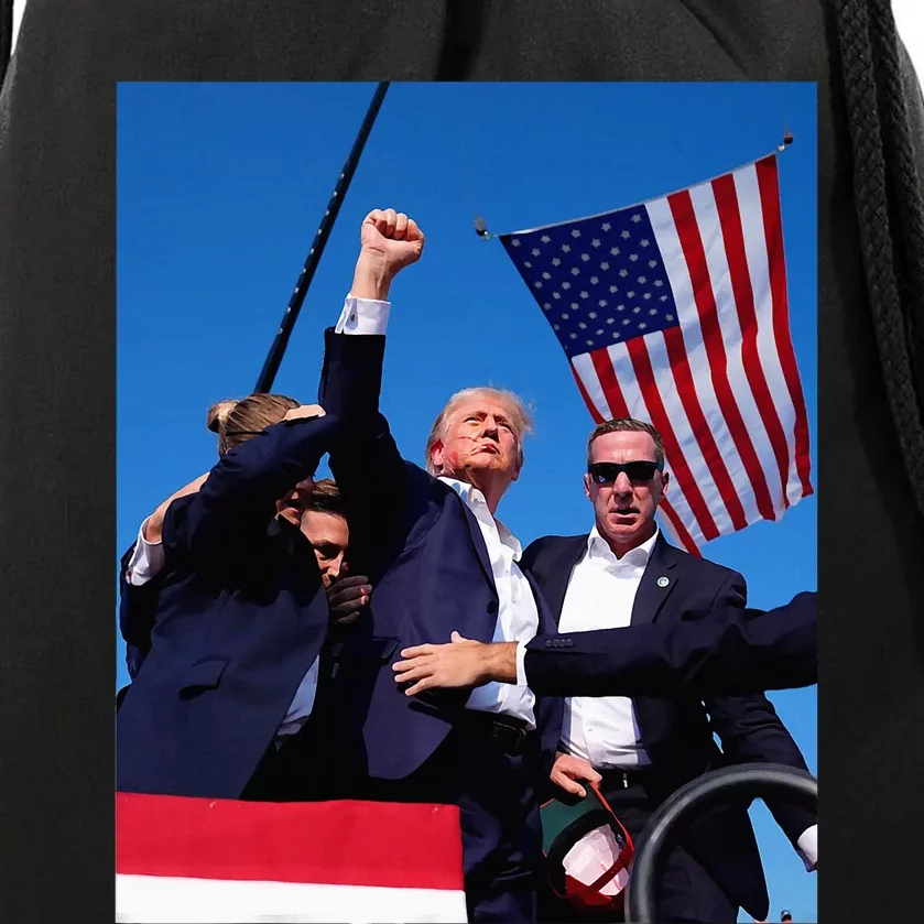 Trump 2024 This Is The Most Badass Picture In History Drawstring Bag