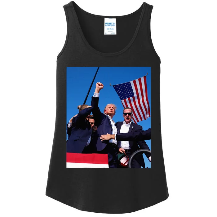 Trump 2024 This Is The Most Badass Picture In History Ladies Essential Tank