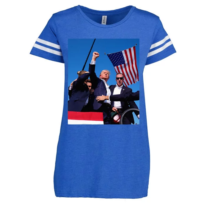 Trump 2024 This Is The Most Badass Picture In History Enza Ladies Jersey Football T-Shirt