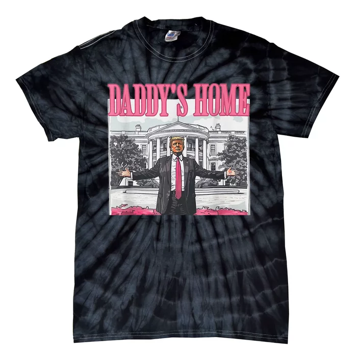 Trump 2024 Take America Back DaddyS Home Trump Pink 2024 Tie-Dye T-Shirt