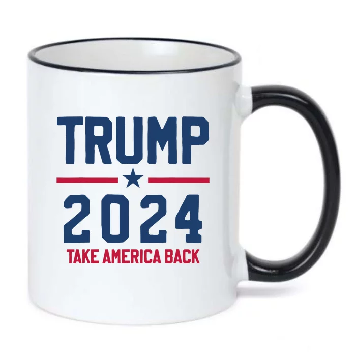 Trump 2024 Take America Back Pro Trump Black Color Changing Mug