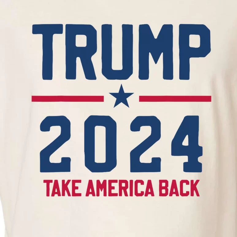 Trump 2024 Take America Back Pro Trump Garment-Dyed Women's Muscle Tee