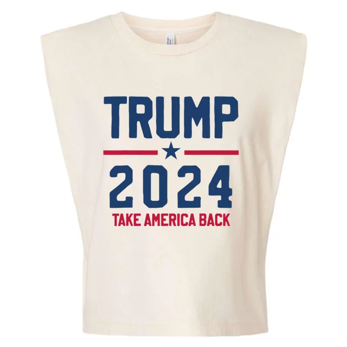 Trump 2024 Take America Back Pro Trump Garment-Dyed Women's Muscle Tee