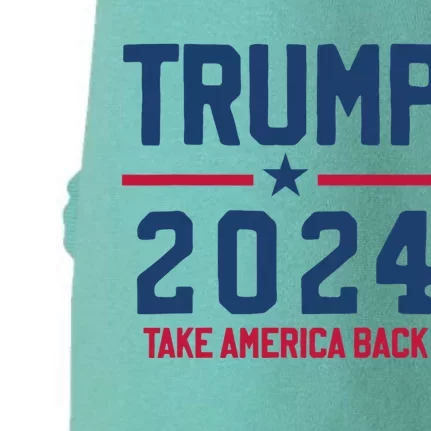 Trump 2024 Take America Back Pro Trump Doggie 3-End Fleece Hoodie