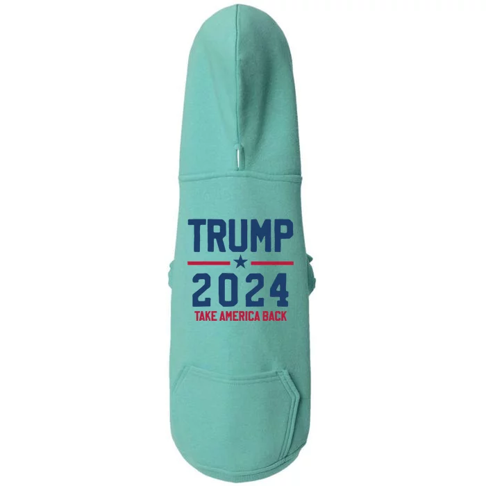 Trump 2024 Take America Back Pro Trump Doggie 3-End Fleece Hoodie