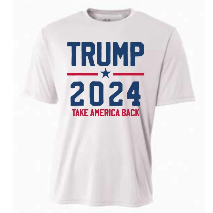 Trump 2024 Take America Back Pro Trump Cooling Performance Crew T-Shirt