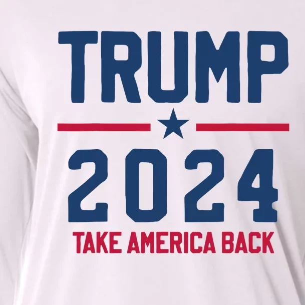 Trump 2024 Take America Back Pro Trump Cooling Performance Long Sleeve Crew