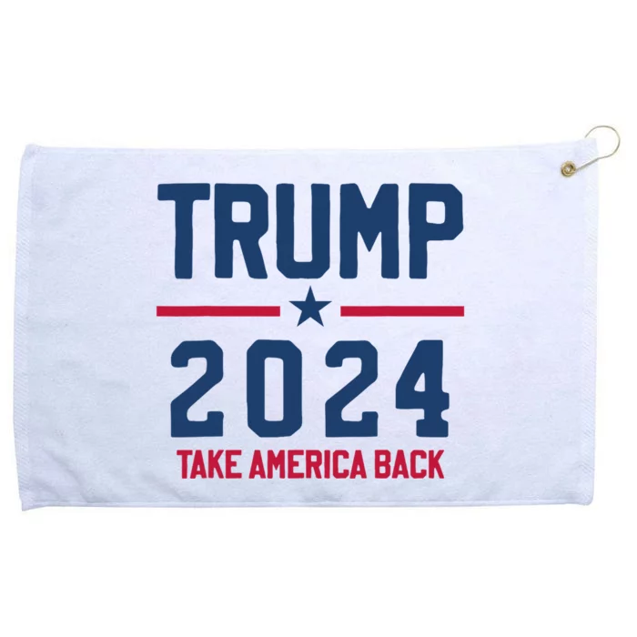 Trump 2024 Take America Back Pro Trump Grommeted Golf Towel