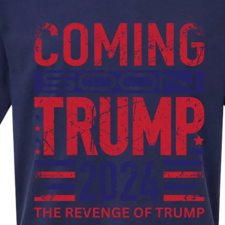 Trump 2024 The Revenge Of Trump 2024 Gift For Trump Fans Cute Gift Sueded Cloud Jersey T-Shirt