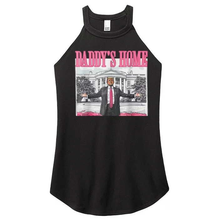 Trump 2024 Take America Back DaddyS Home Trump Pink 2024 Women’s Perfect Tri Rocker Tank