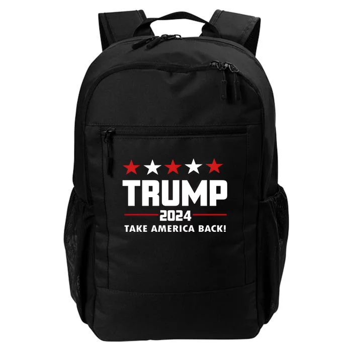 Trump 24 Take America Back Donald Trump President Patriotic Daily Commute Backpack