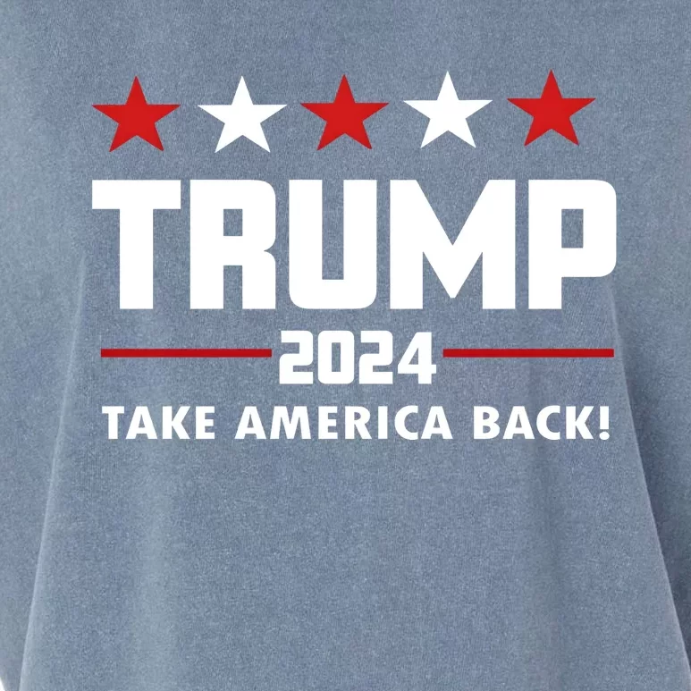 Trump 24 Take America Back Donald Trump President Patriotic Garment-Dyed Women's Muscle Tee