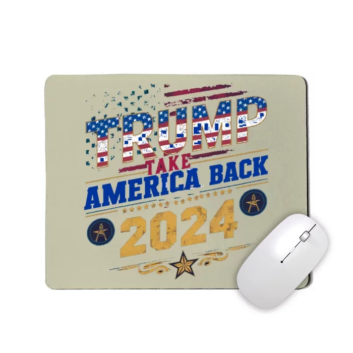 Trump 2024 Take America Back Vintage Style Mousepad