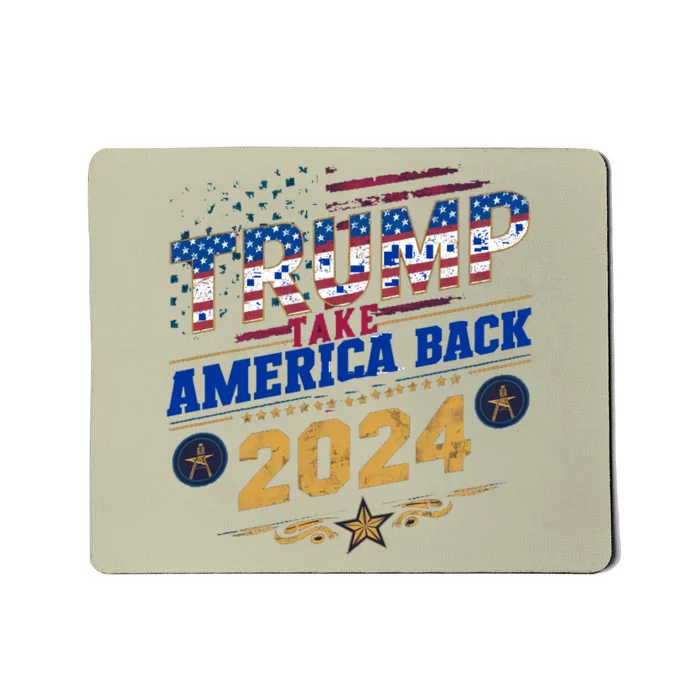 Trump 2024 Take America Back Vintage Style Mousepad