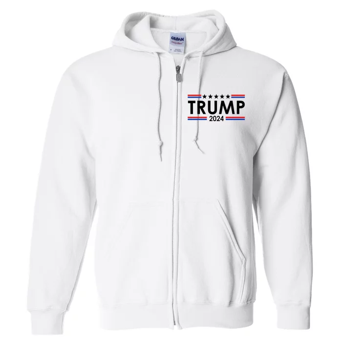 Trump 2024 Full Zip Hoodie