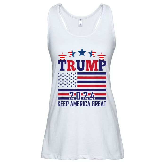 Trump 2024 Take America Back Election The Return Ladies Essential Flowy Tank