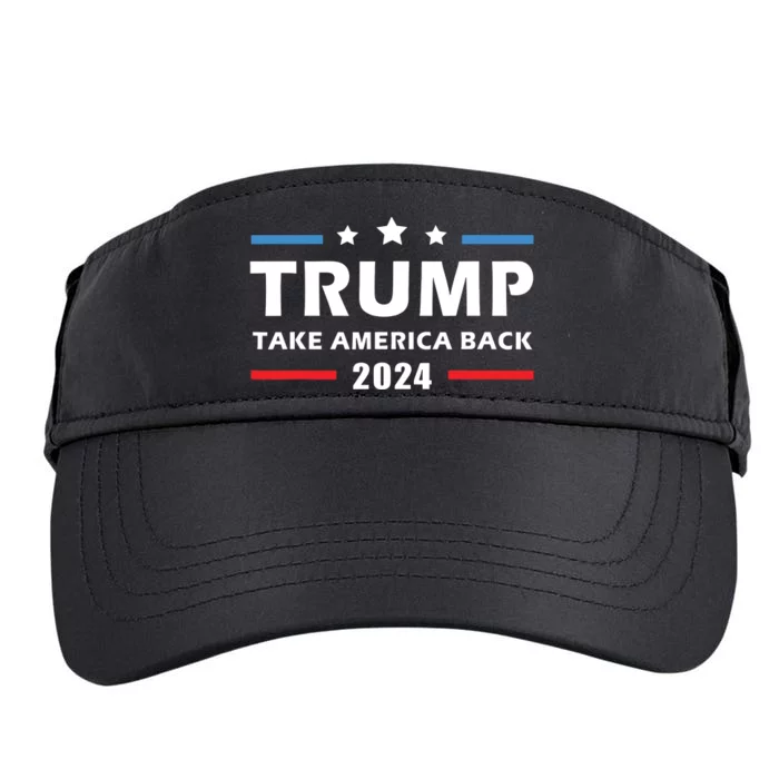 Trump 2024 Take America Back Adult Drive Performance Visor