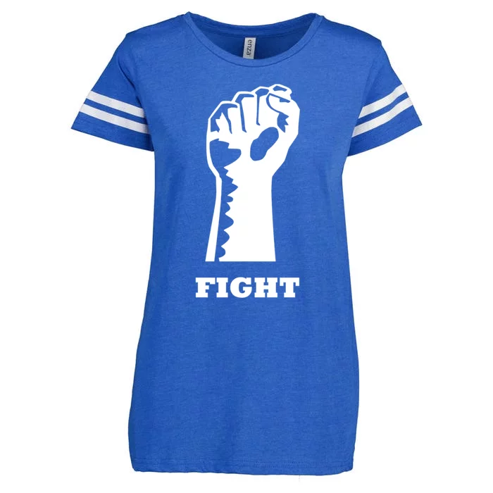 Trump 2024 Take America Back Election Design Fight Fist Gift Enza Ladies Jersey Football T-Shirt