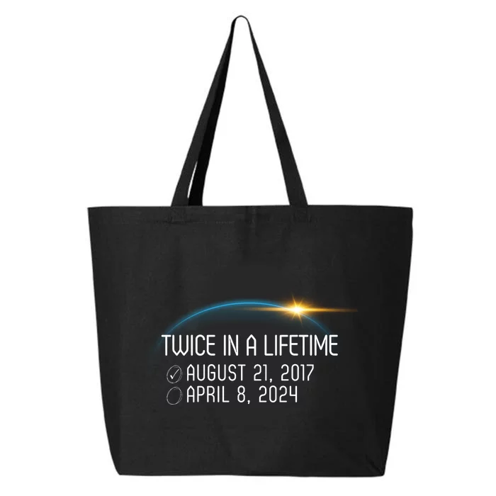 Totality 24 Twice In A Lifetime Total Solar Eclipse 2024 25L Jumbo Tote