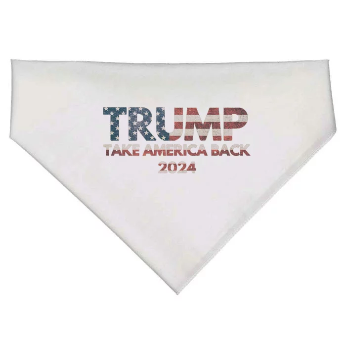 Trump 2024 Take America Back Election The Return Gift USA-Made Doggie Bandana