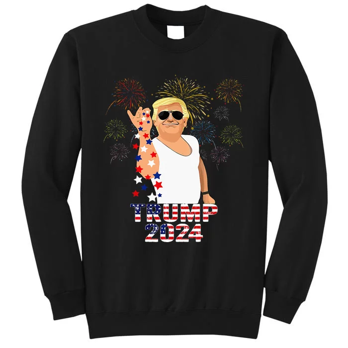 Trump 2024 Take America Back American Flag Sweatshirt