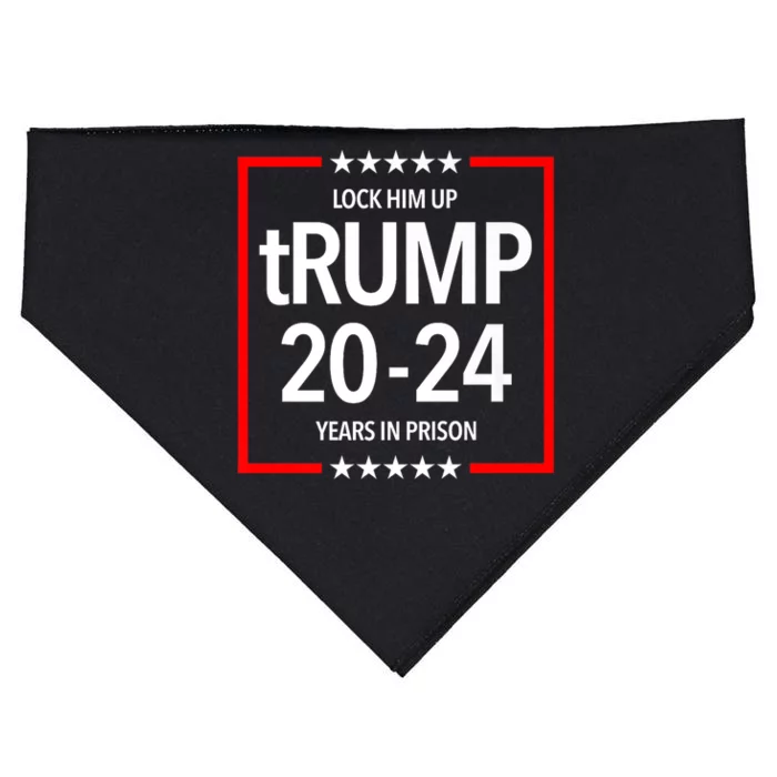 Trump 20 To 24 Years In Prison (Campaign Parody) USA-Made Doggie Bandana