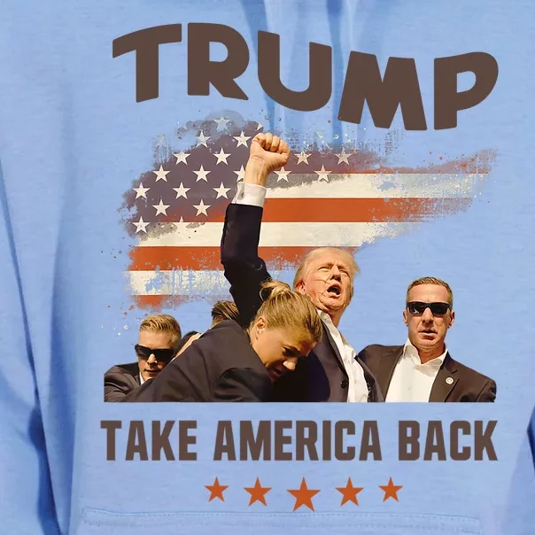 Trump 2024 Take America Back Election Gift Unisex Surf Hoodie