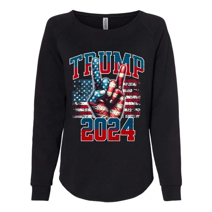 Trump 2024 Womens California Wash Sweatshirt